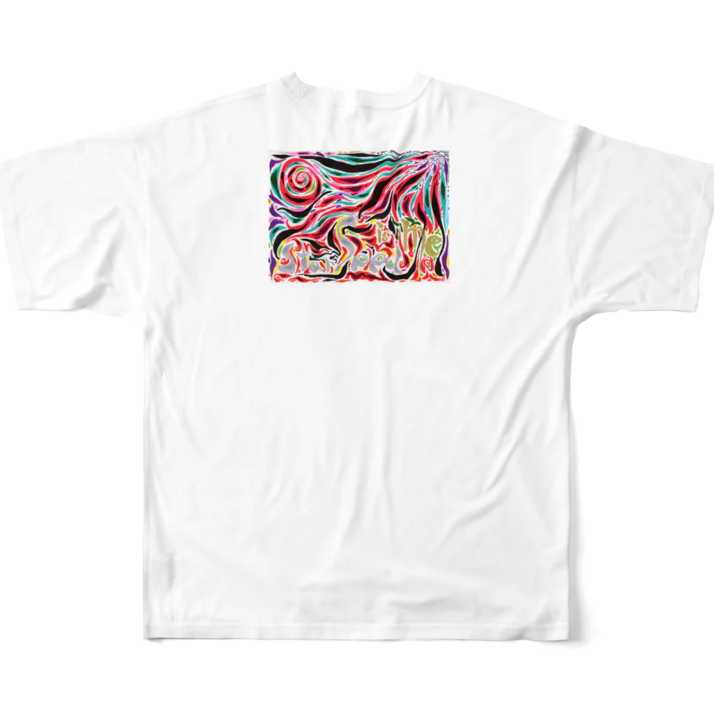 Yo+Ichiro.Universe.ArtのStar Seed is me. All-Over Print T-Shirt :back