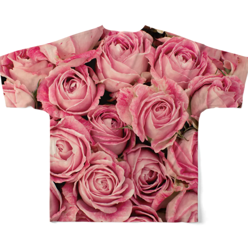 キャッツハンド：suzuriショップの La Vie en rose フルグラフィックTシャツの背面