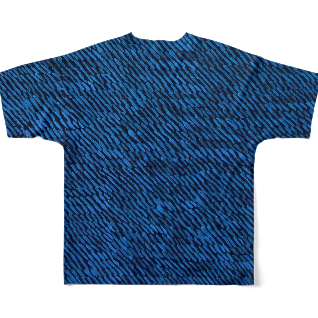 omuramの青柄 フルグラフィックTシャツの背面