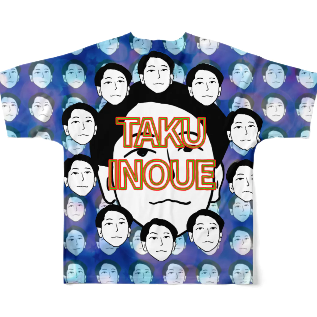 すいかのRadio Happy Inoue フルグラTシャツ All-Over Print T-Shirt :back