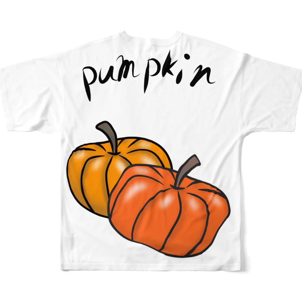 超みちるのｐｕｍｐｋｉｎ フルグラフィックTシャツの背面