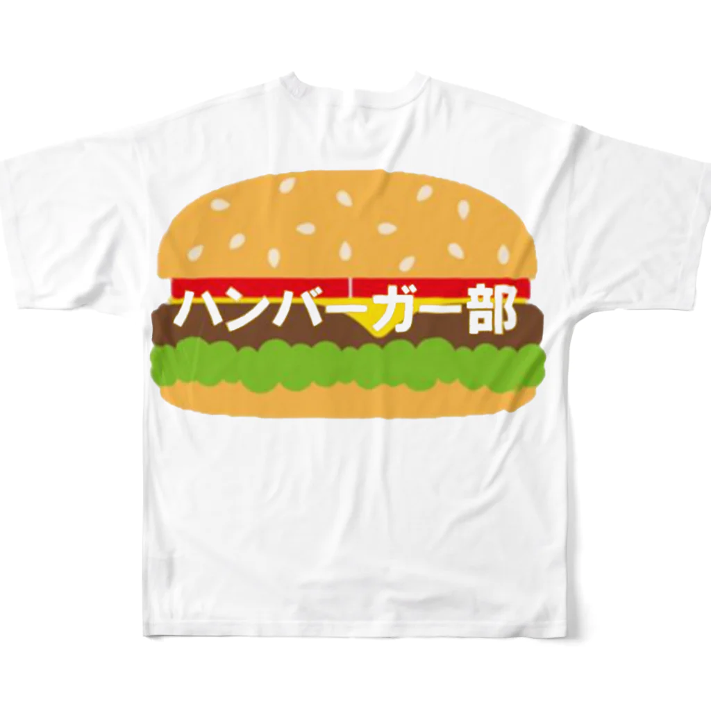 Acchi's Roomのハンバーガー部 フルグラフィックTシャツの背面