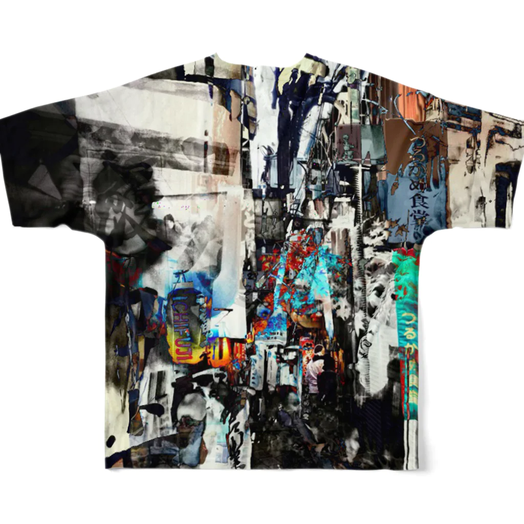 fDESIGNのfm_18_Collage フルグラフィックTシャツの背面