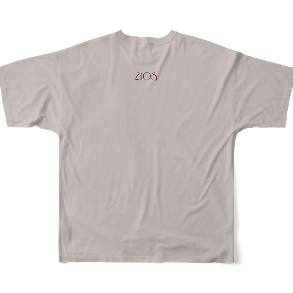 ダブルハピネスの2408ハピネス All-Over Print T-Shirt :back