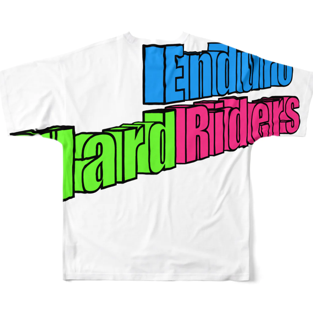 せろーのゴミ箱のHard Enduro Riders 3D フルグラフィックTシャツの背面