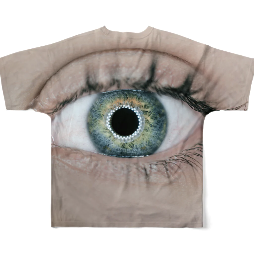 twotoneのeye3 フルグラフィックTシャツの背面