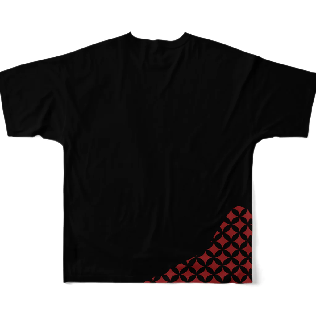 AnotherCreativeAreaの七宝片（七宝片） All-Over Print T-Shirt :back