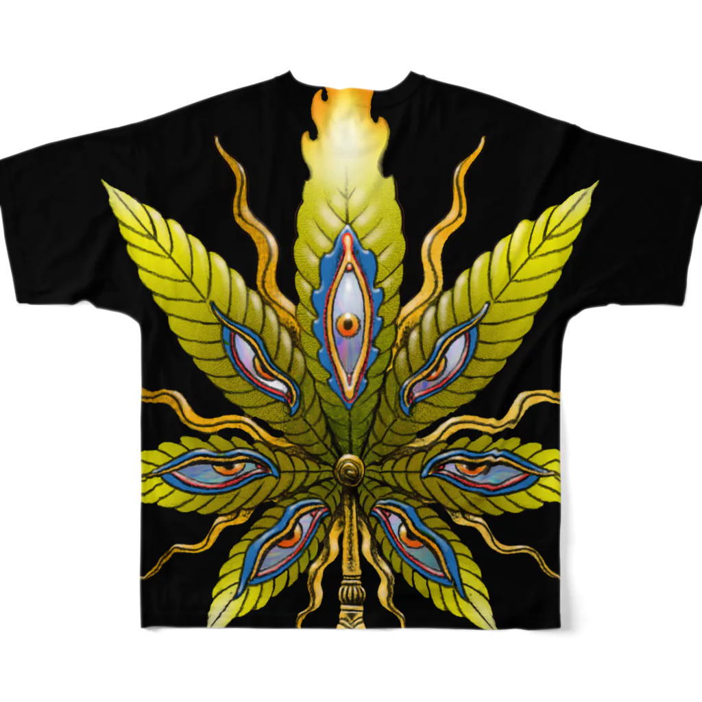 幽玄工房のEREXION hi fire All-Over Print T-Shirt :back