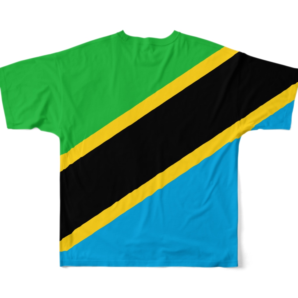 タンザニア国旗 全柄 大 Ooshou のフルグラフィックtシャツ通販 Suzuri スズリ