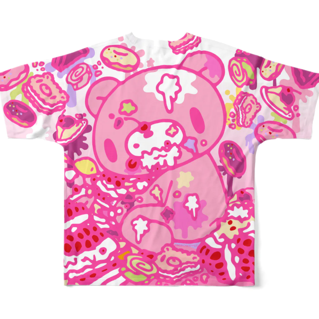 CHAX COLONY imaginariの【10点限定】いたずらぐまのグル〜ミ〜(8/special/pink) All-Over Print T-Shirt :back