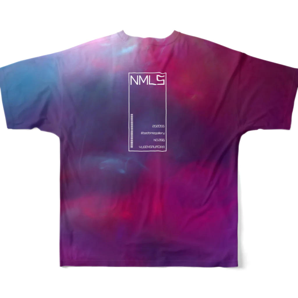 [Yugen's AURORA] official shopの「-266- AURORA/TieDye」 フルグラフィックTシャツの背面