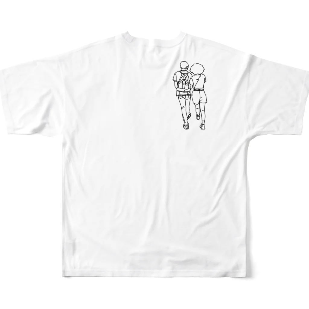 antisocial distancing clubのboy meets girl All-Over Print T-Shirt :back