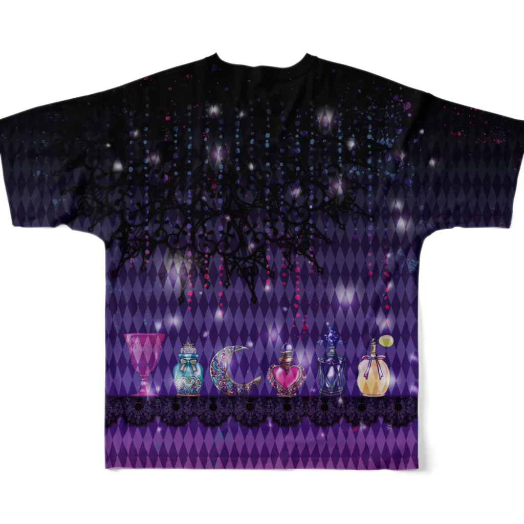 みあまゆあの魔法使いの香水瓶 All-Over Print T-Shirt :back