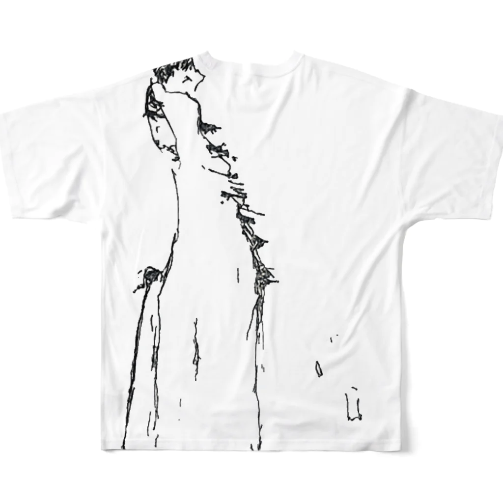 誰徒の旅立つ少年 All-Over Print T-Shirt :back