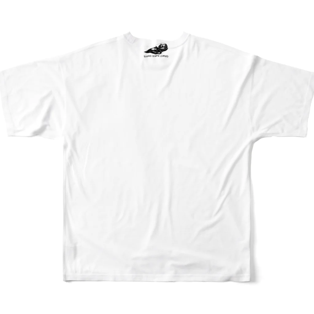 小田隆のインドサイ  All-Over Print T-Shirt :back