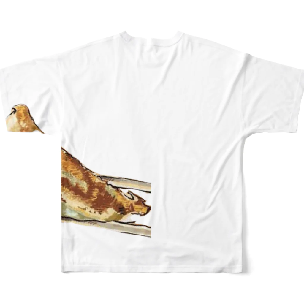 ダミ山　餃子郎の餃子部 フルグラフィックTシャツの背面