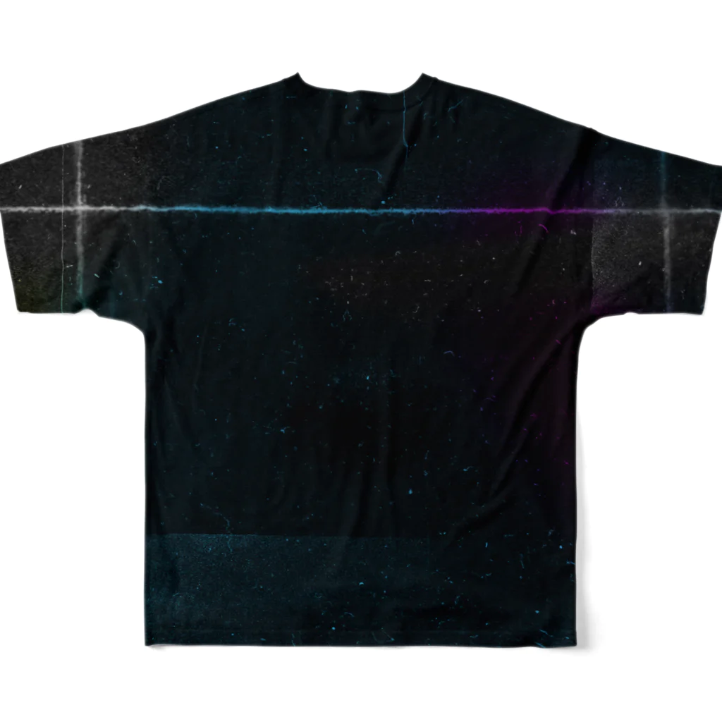 KK#2039(K-suKe,KsK)の#black-2 フルグラフィックTシャツの背面