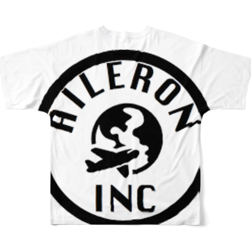 aileron (えるろん)のエルロン ロゴ All-Over Print T-Shirt :back