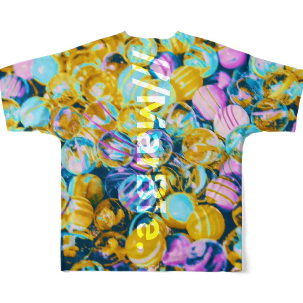 KK#2039(K-suKe,KsK)の#marble All-Over Print T-Shirt :back