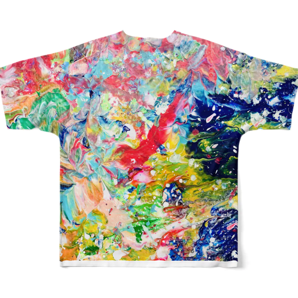 mikoの2side print - PALETTE 1 フルグラフィックTシャツの背面