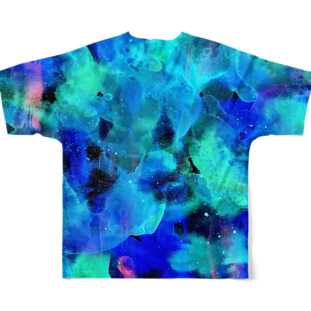 mikoの2side print - OCEAN All-Over Print T-Shirt :back