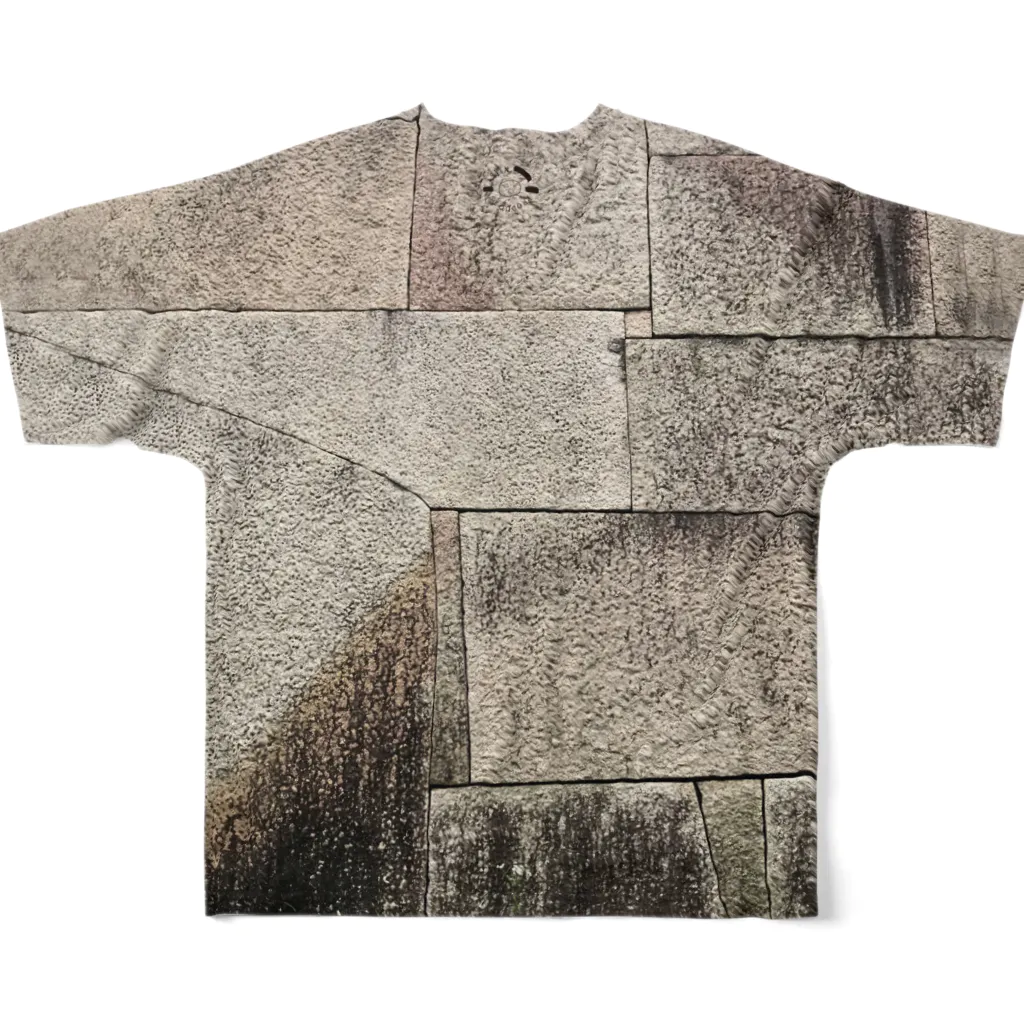 ASITA_PRODUCTSの石垣 フルグラフィックTシャツの背面