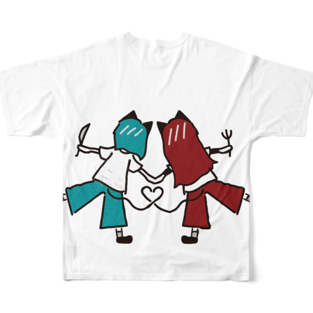 ALT＋LOSS いとら支店の「オルとロス」 All-Over Print T-Shirt :back
