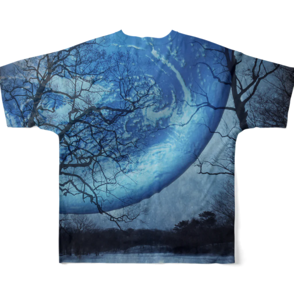 suparnaの牡丹の夢　moon フルグラフィックTシャツの背面