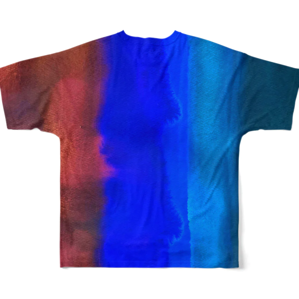 mikoのORANGE BLUE フルグラフィックTシャツの背面