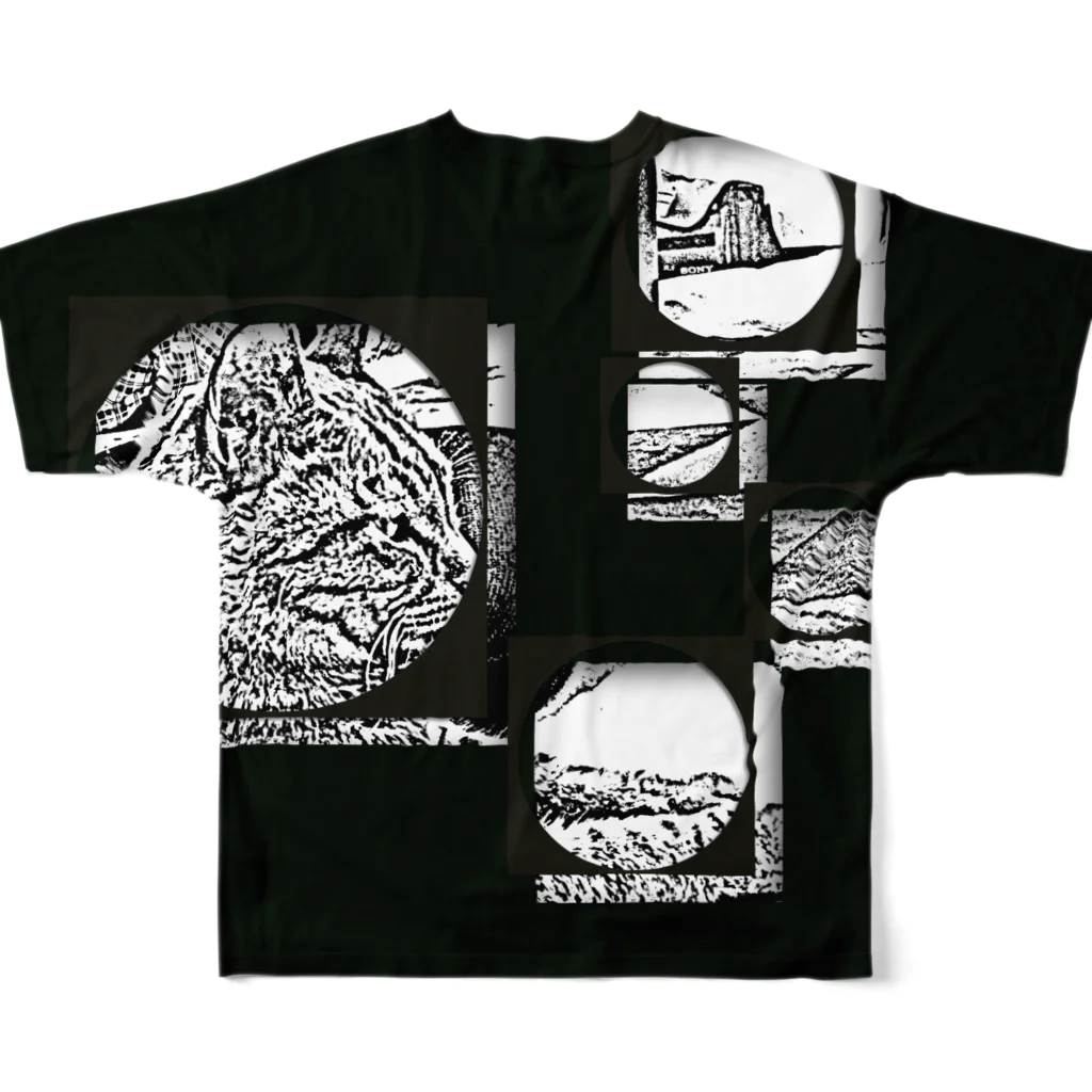 .JUICY-SHOP. | JOYFULの１枚限定デザイン！ JOYFUL x JOYFUL No.a1 濡羽色 All-Over Print T-Shirt :back