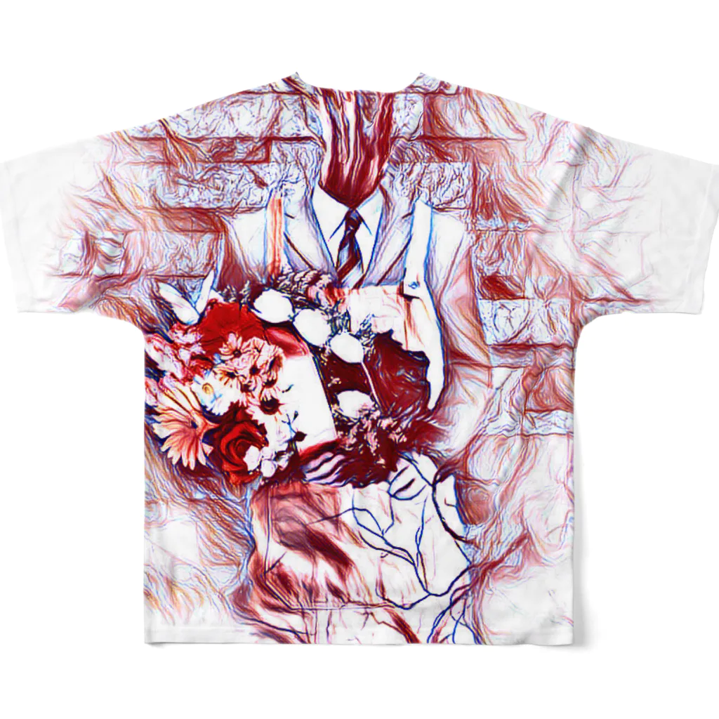 あやふ屋の花屋 All-Over Print T-Shirt :back