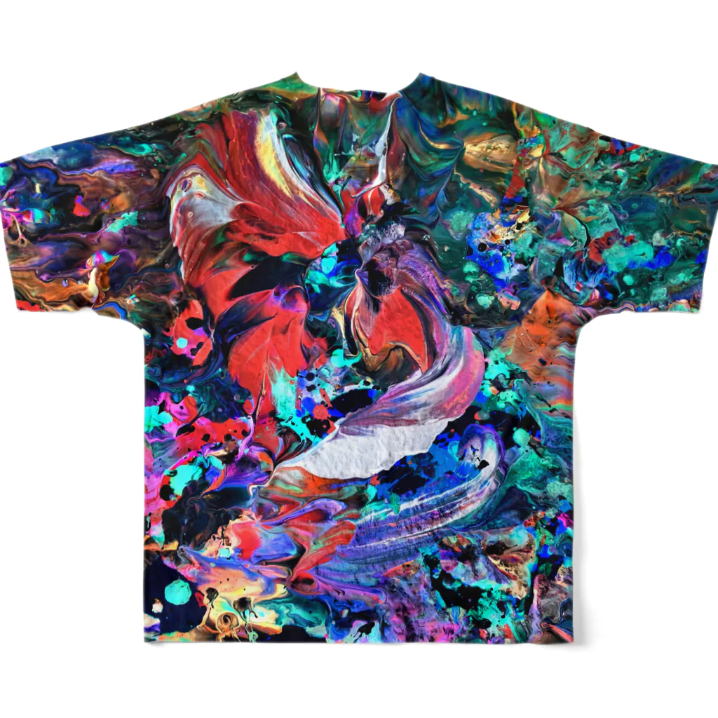 mikoの2side print - PALETTE 4 フルグラフィックTシャツの背面