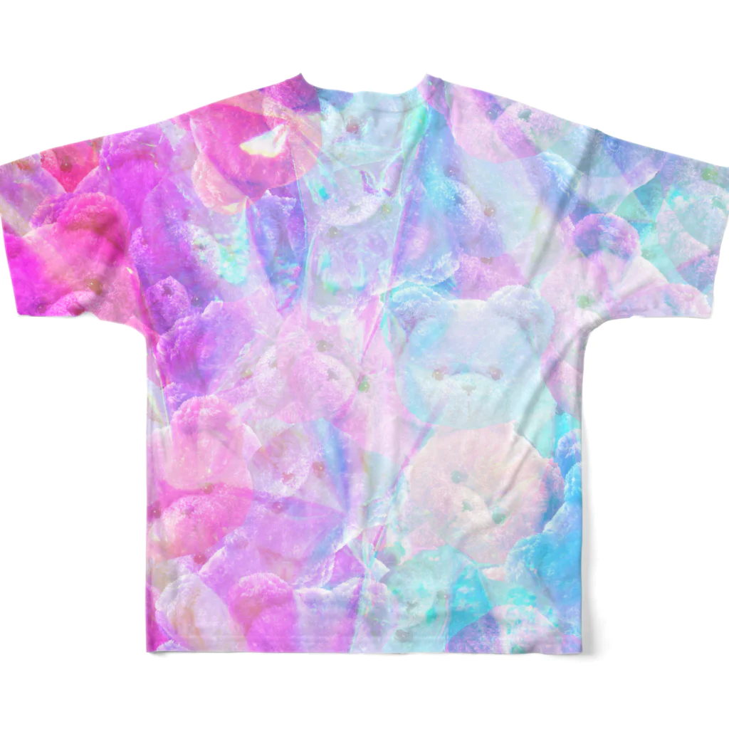 IENITY　/　MOON SIDEの【IENITY】HOLOGRAPHIC BEAR Ver.B All-Over Print T-Shirt :back