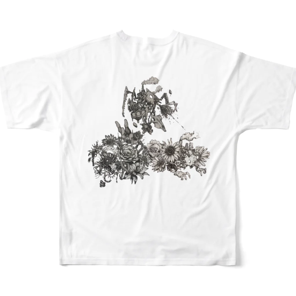 AM.0:00のトライデント All-Over Print T-Shirt :back