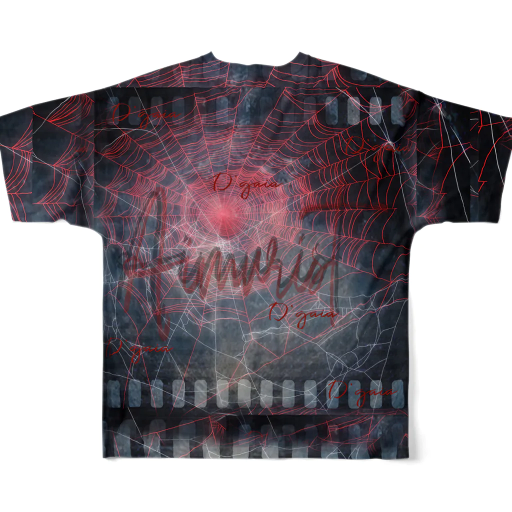 Aimurist のスパイダームーン🕷 フルグラフィックTシャツの背面