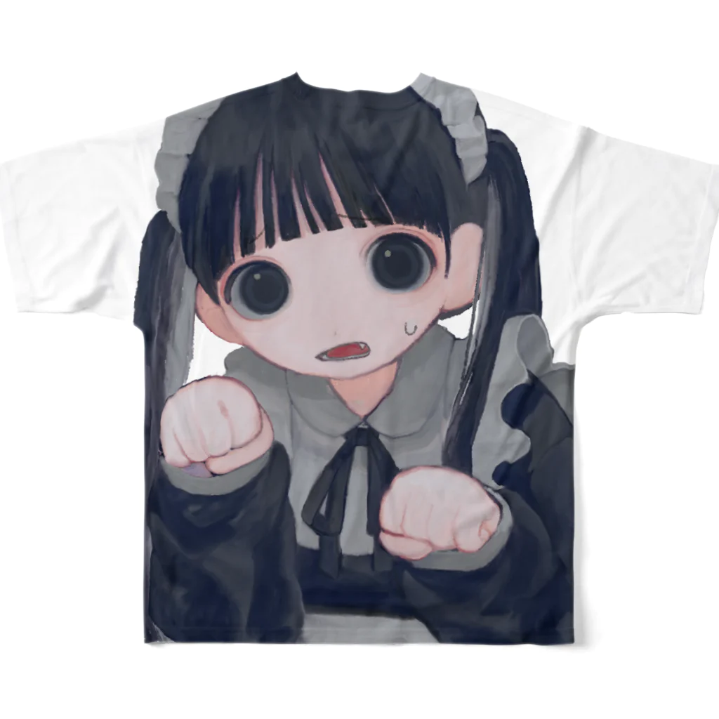 ねり梅子のつむにちゃん All-Over Print T-Shirt :back