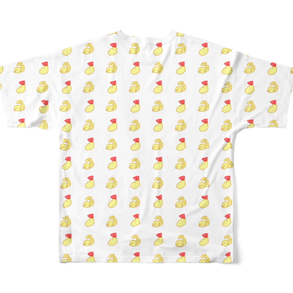 きゃべつこのしゃちほことえびふりゃあ All-Over Print T-Shirt :back