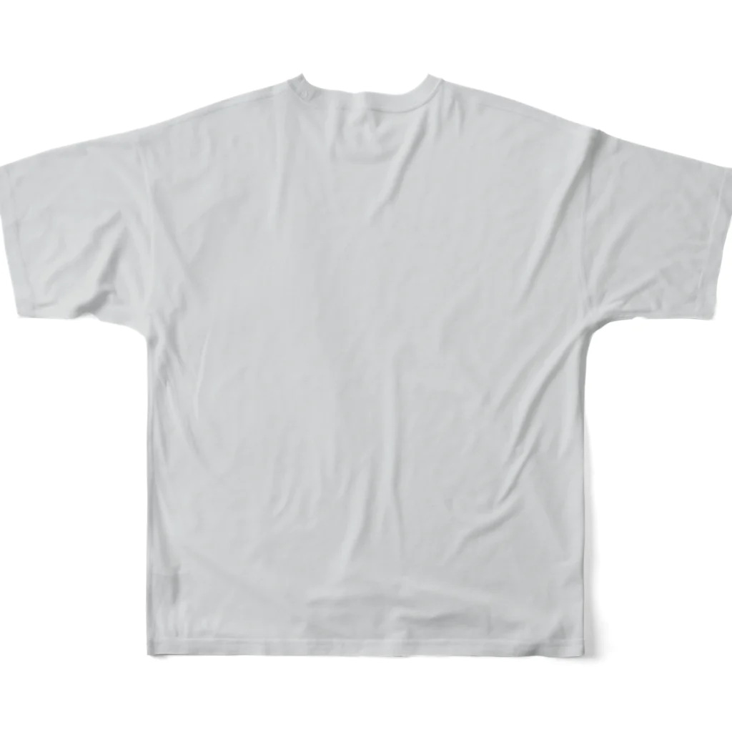 長谷川ちひろのけん玉ルックTシャツ（左利き） All-Over Print T-Shirt :back