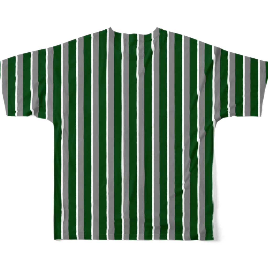 many many stripes.のストライプ2 All-Over Print T-Shirt :back
