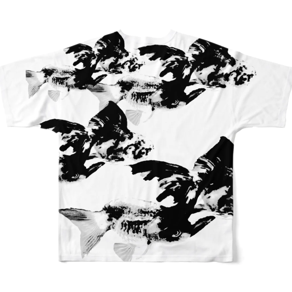 メイジポンポコのuchino goldfish All-Over Print T-Shirt :back