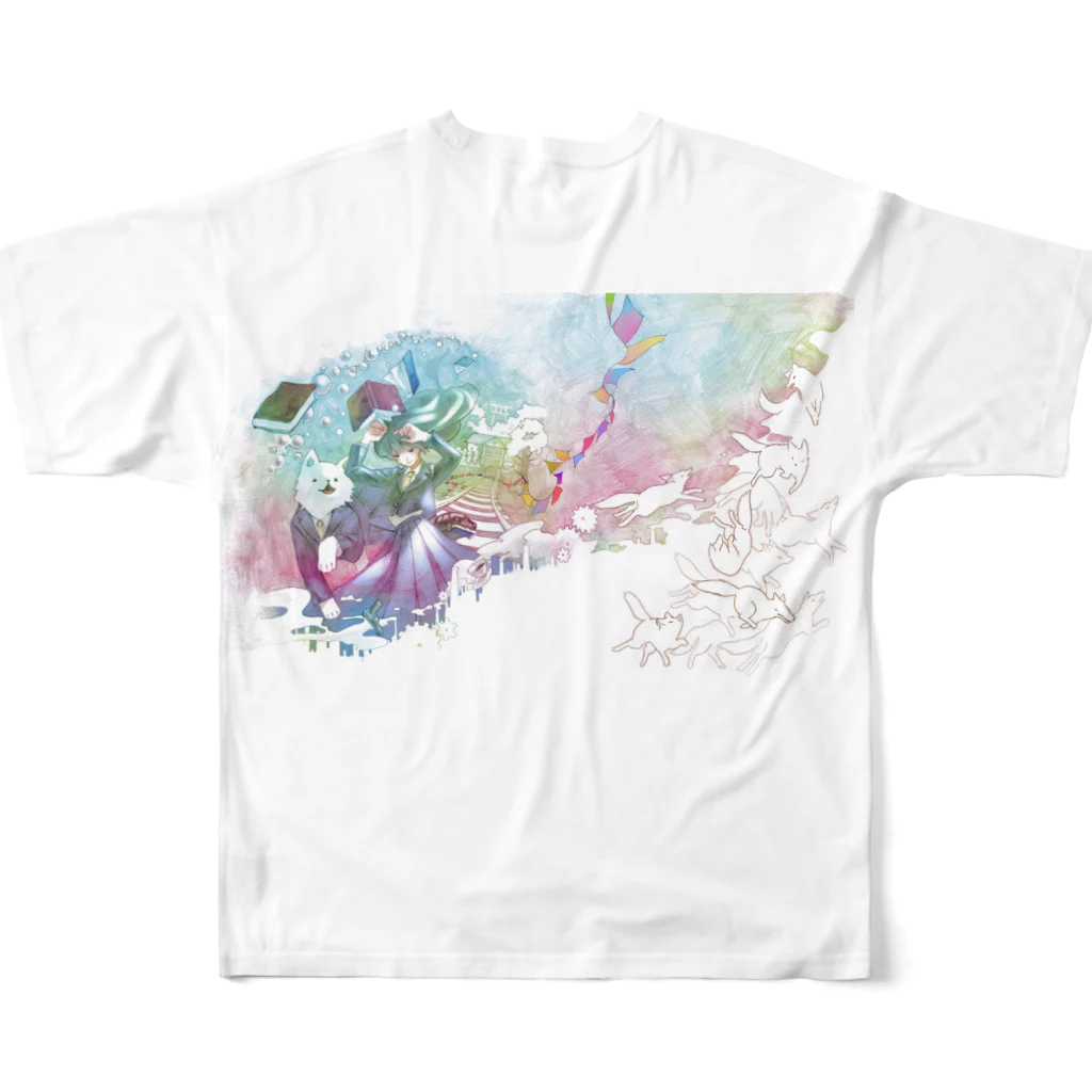 ソーダのわたしの味方 All-Over Print T-Shirt :back