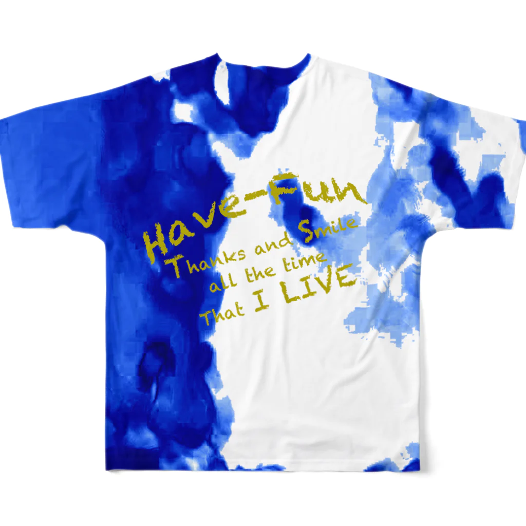 HaveーFun 嘉のHave-Fun Photo Playカーブミラー フルグラフィックTシャツの背面