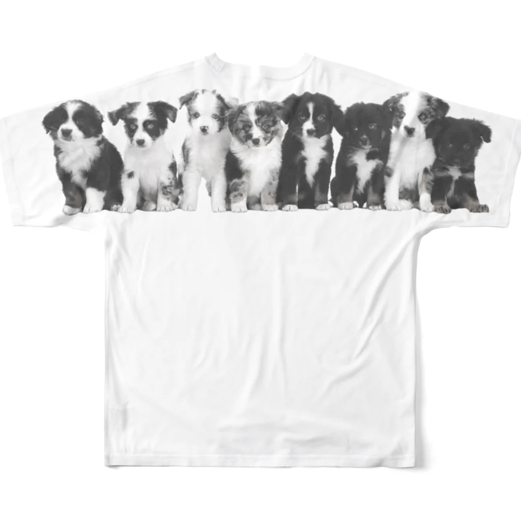 BOREDAMNの8* puppies フルグラフィックTシャツの背面