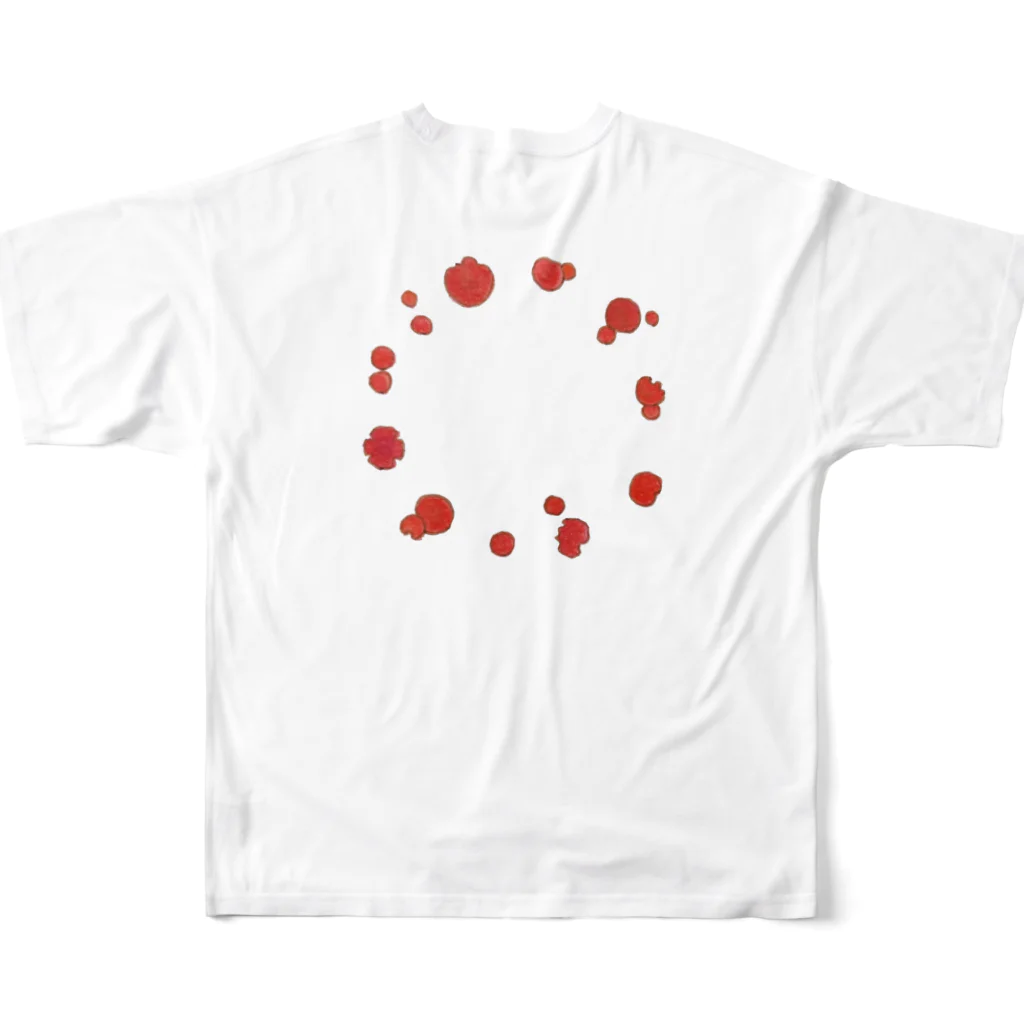 お白湯の脳内の毒キノコシリーズ　ドクベニタケ All-Over Print T-Shirt :back