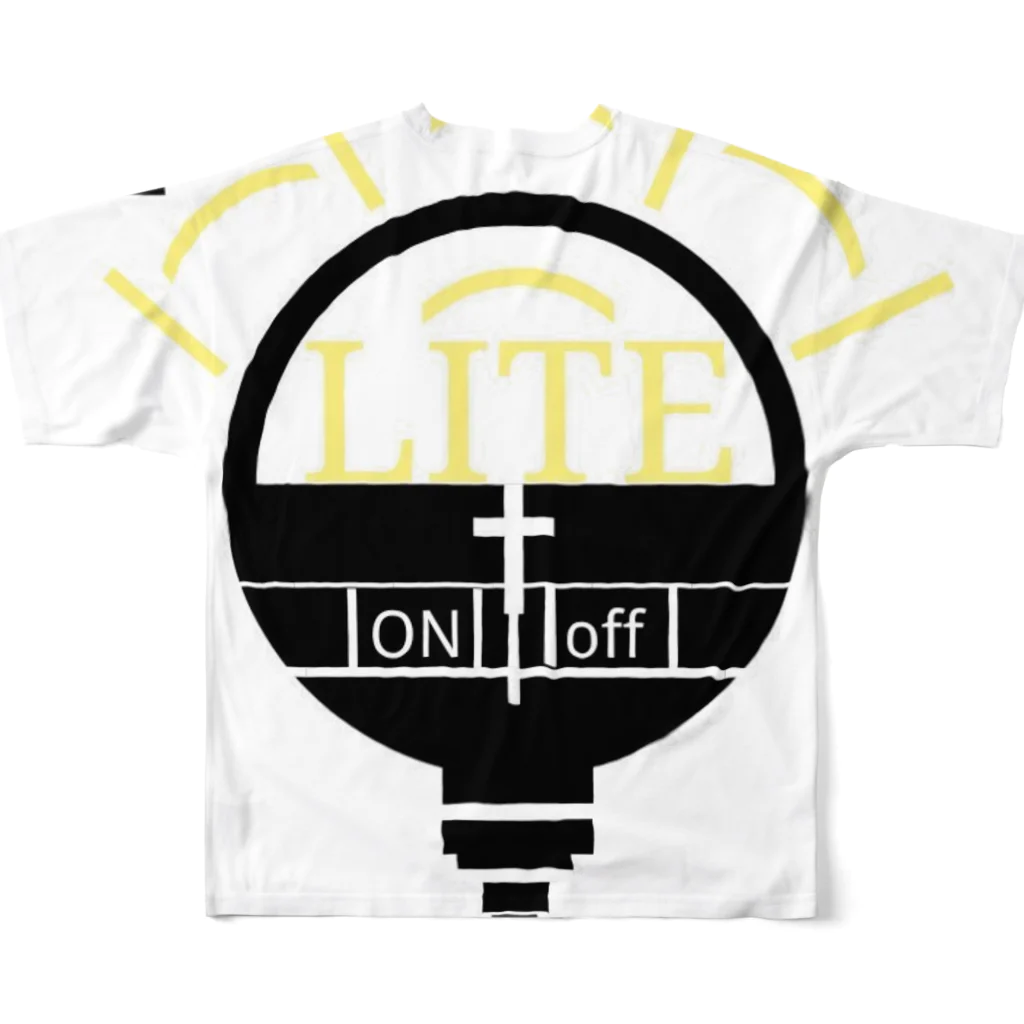 LITE【ﾗｲﾄ】のLITEくんのグッズ フルグラフィックTシャツの背面