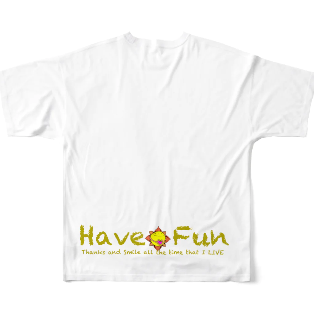 HaveーFun 嘉の点絵HF-１ フルグラフィックTシャツの背面