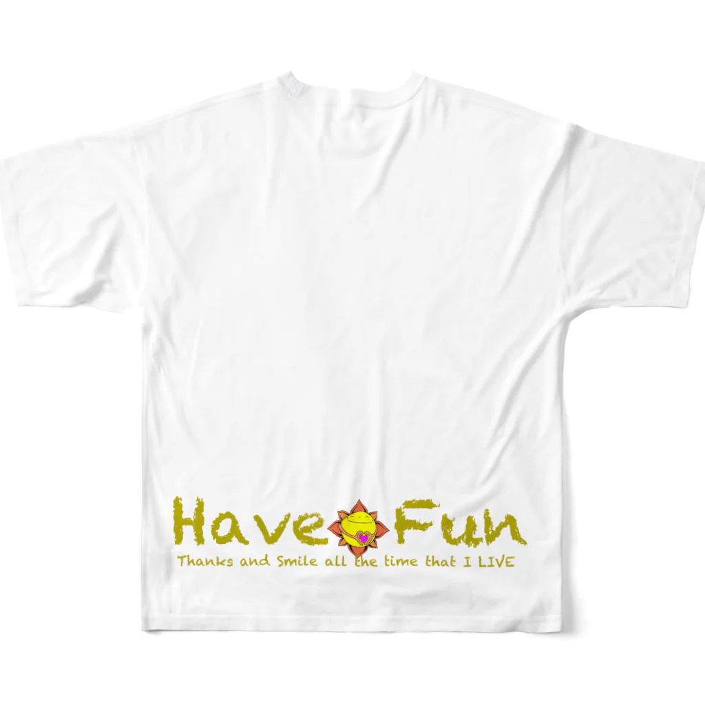 HaveーFun 嘉の点絵HF-２ フルグラフィックTシャツの背面