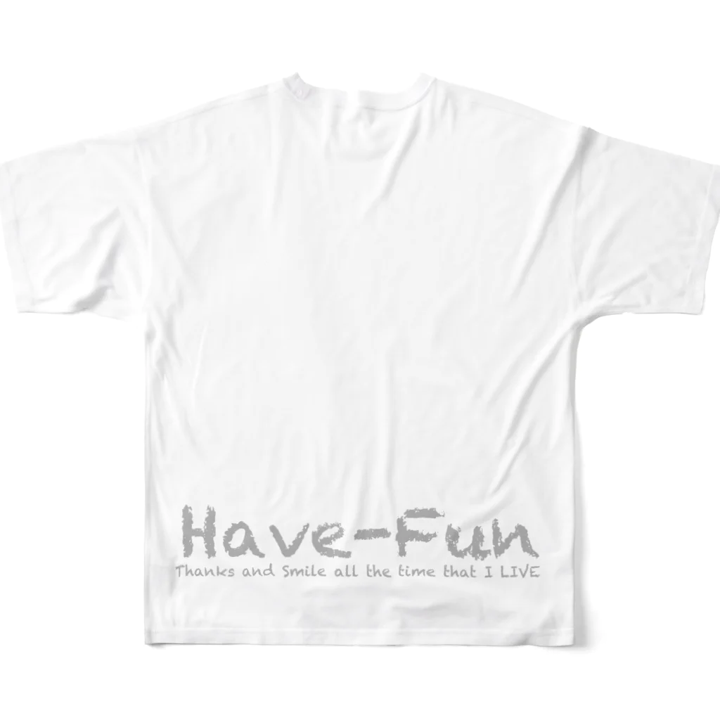 HaveーFun 嘉の点絵HF-８ フルグラフィックTシャツの背面