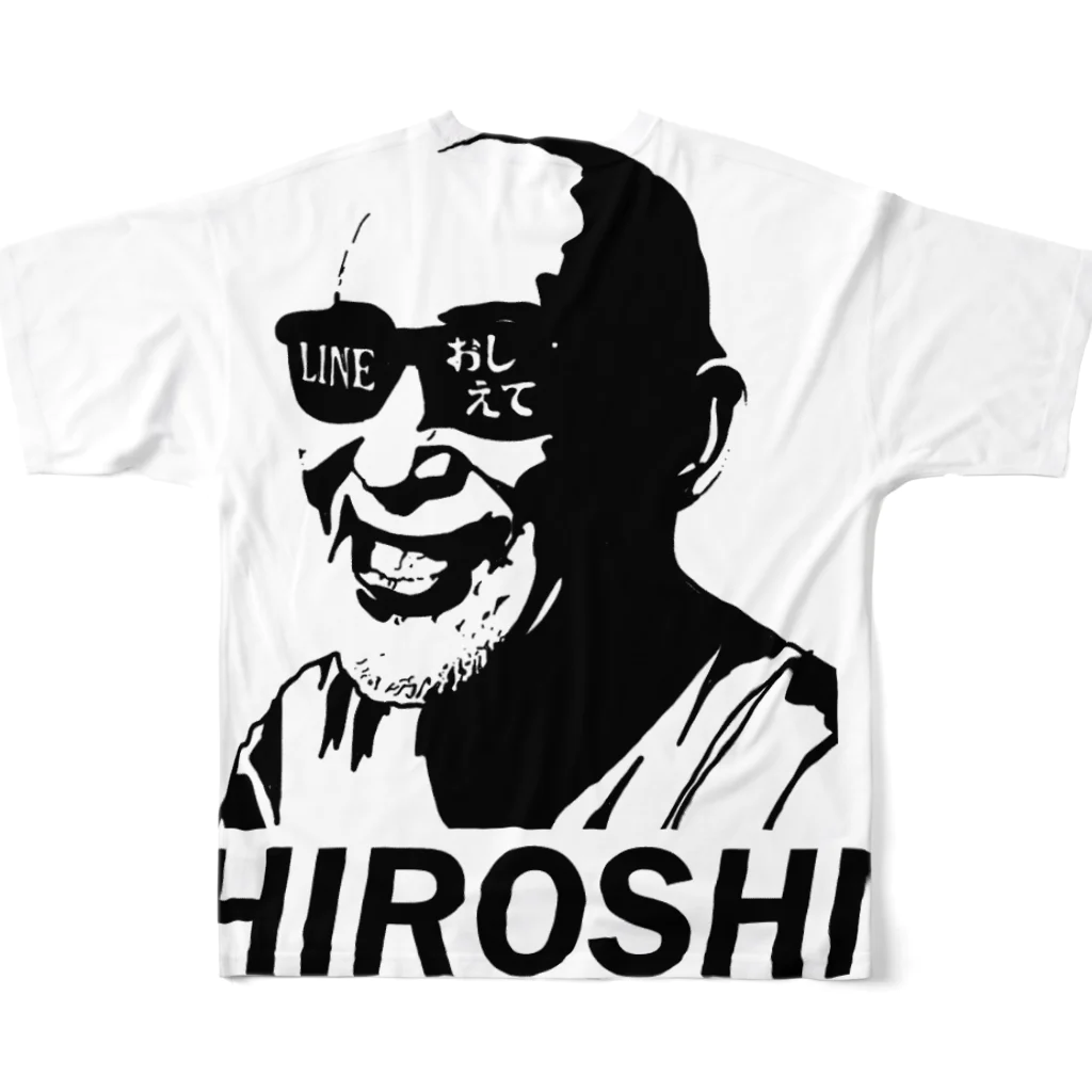 willの（天草弁）HIROSHI　ＡＨ～いえい フルグラフィックTシャツの背面