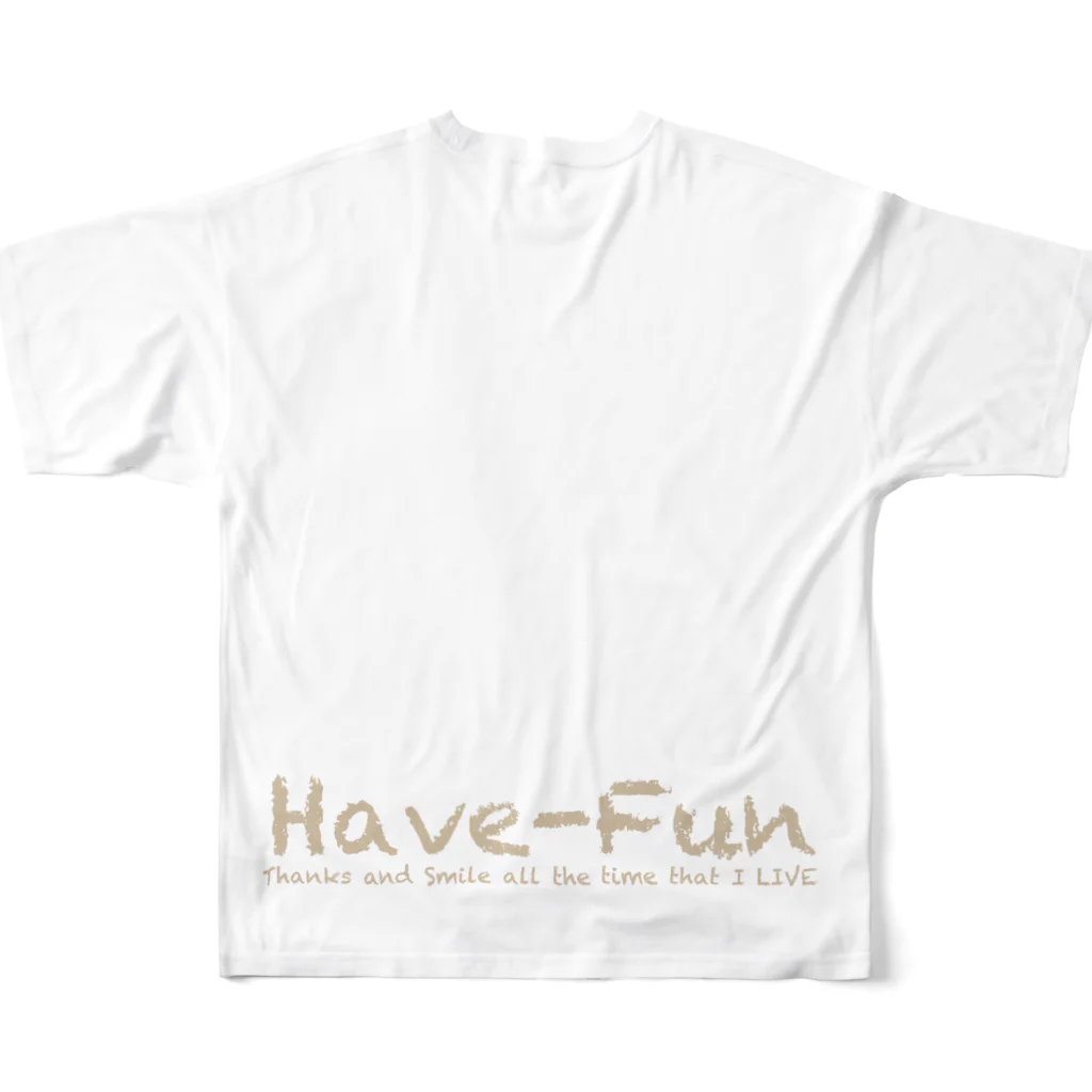 HaveーFun 嘉の点絵HF-B1 フルグラフィックTシャツの背面